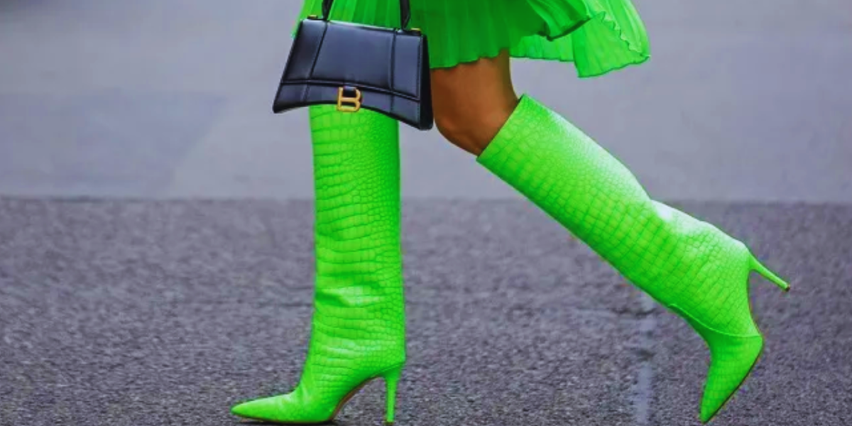 Bottes talon colorées
