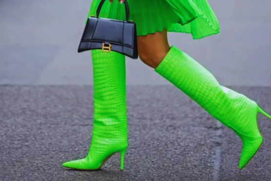 Bottes talon colorées